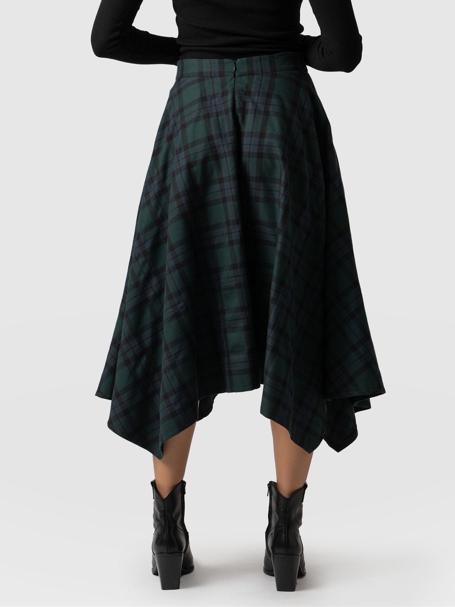 Noho Skirt - Green Check